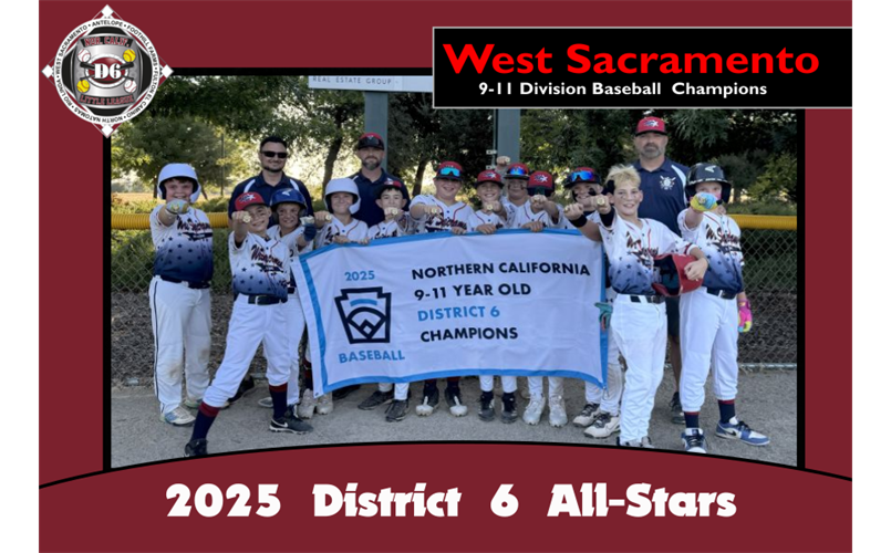2025 D6 Baseball Champion - West Sacramento