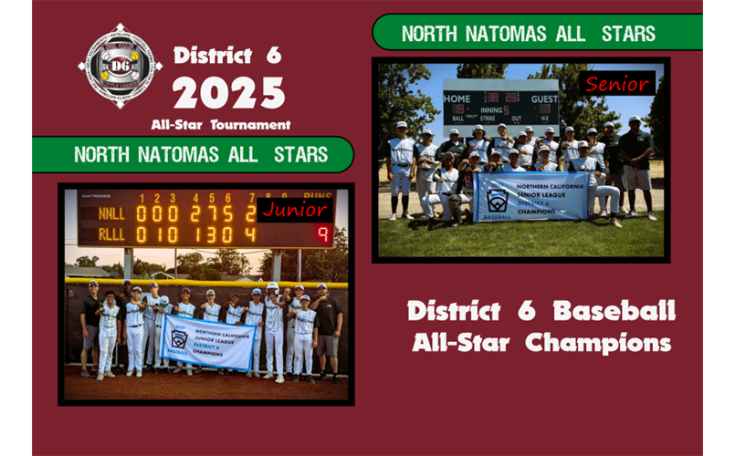 2025 District 6 Baseball Upper Divisions Champs!	