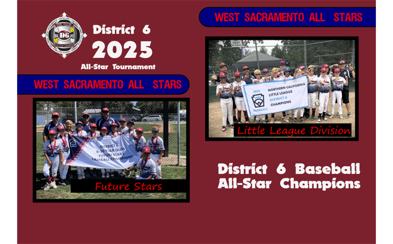 2025 D6 Baseball Champion - West Sacramento	
